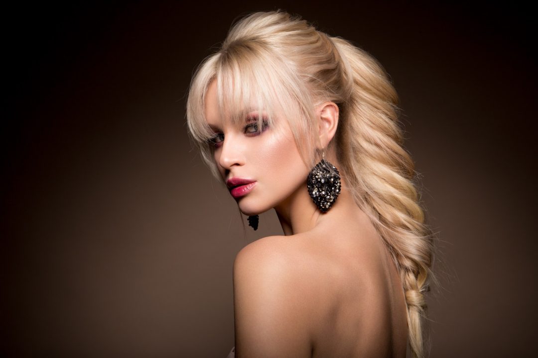 beautiful woman with professional make up